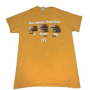 Yellow McDonald’s French Promo Burger shirt Small